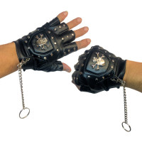 Studded Skull Gloves
