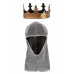 King Arthur Crown with Hood
