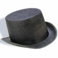 Metallic Black Mesh Top Hat