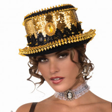 Sequin Spiked Top Hat