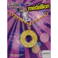 70's Disco Medallion Necklace