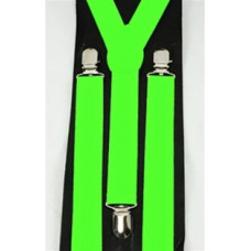 Neon Green Suspenders